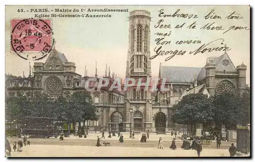 Paris Ansichtskarte AK Mairie du 1er Eglise St GErmain l&#39auxerrois