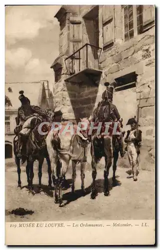 Cartes postales Musee du Louvre Les ordonnances Meissonier Militaria Uniforme