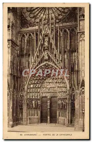 Strasbourg Cartes postales Portail de la cathedrale