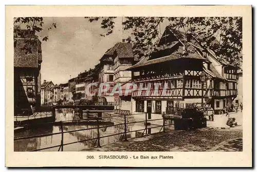 Strasbourg Cartes postales Le bain aux plantes