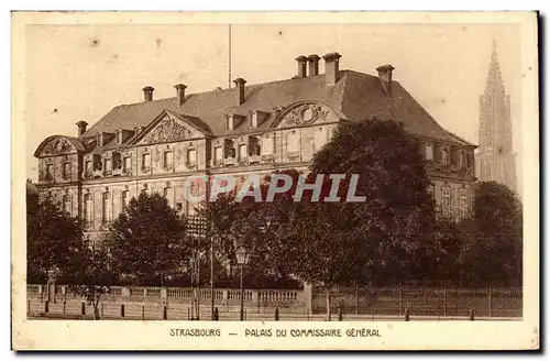 Strasbourg Ansichtskarte AK Palais du Commissaire general