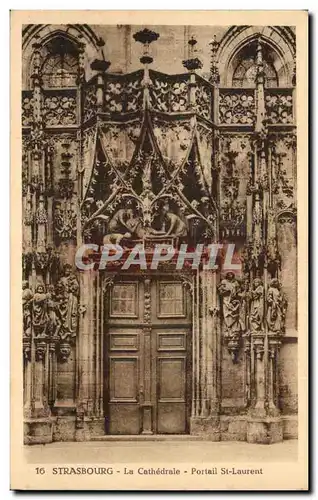 Strasbourg Cartes postales Cathedrale Portail St laurent