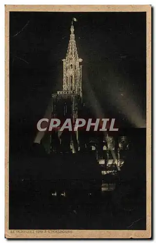 Strasbourg Ansichtskarte AK Cathedrale le 14 juillet 1919