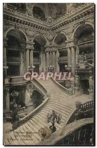 Paris Cartes postales Le grand escalier de l&#39opera