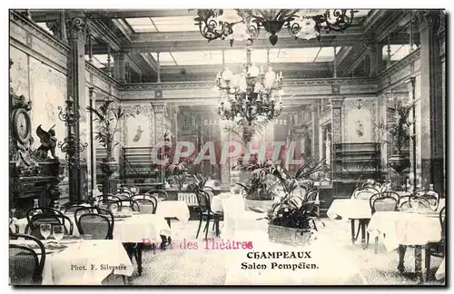 Cartes postales Champeaux SAlon pompeien Restaurant