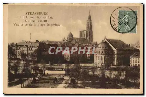 Strasbourg Ansichtskarte AK Vue prise de la place imperiale