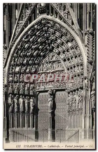 Strasbourg Ansichtskarte AK Cathedrale Portail principal