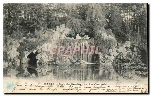 Paris Ansichtskarte AK Bois de Boulogne La cascade