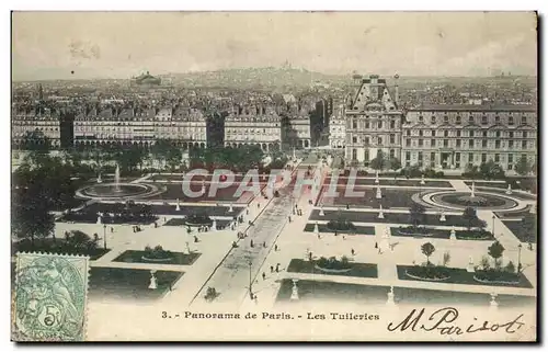 Paris Cartes postales Panorama Les Tuileries