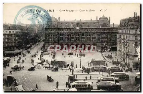 Paris Ansichtskarte AK Gare St Lazare Cour de Rome