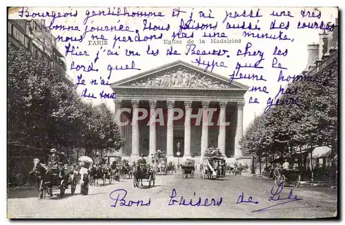 Paris Cartes postales Eglise de la Madeleine