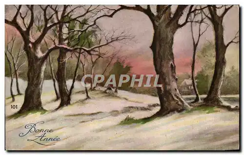 Cartes postales Fantaisie Paysage sous la neige