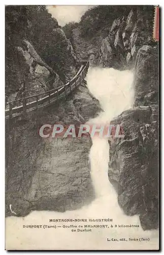 Ansichtskarte AK Durfort Gouffre de Malamort Montagne noire