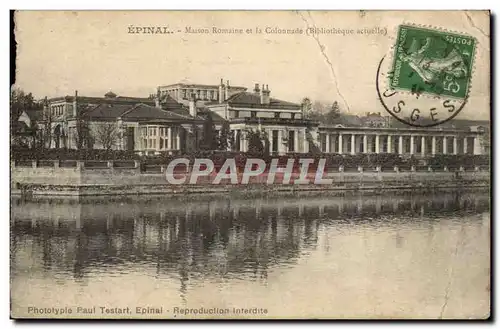 Ansichtskarte AK Epinal Maison romaine et la colonnade ( bibliotheque library )