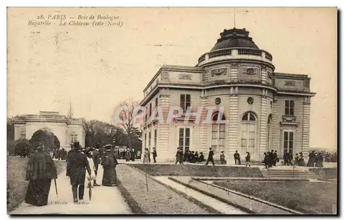 Paris Cartes postales Bois de Boulogne Bagatelle Le chateau (cote Nord)