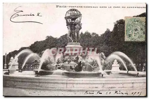 Paris Ansichtskarte AK Fontaine Carpeaux dans le parc du Luxembourg