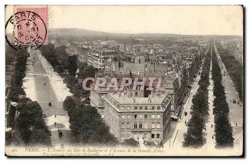 Paris Ansichtskarte AK Avenue du Bois de Boulogne et Avenue de la Grande armee