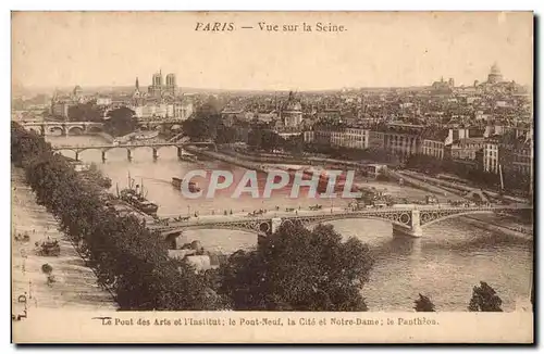 Paris Ansichtskarte AK Vue sur la Seine pantheon Notre Dame Pont neuf