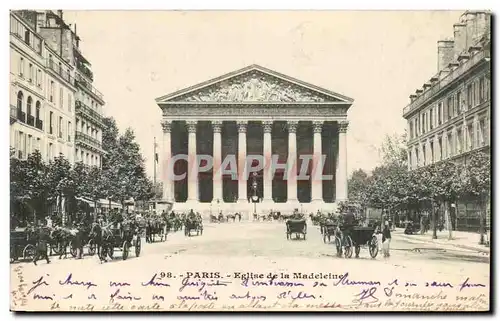 Paris Cartes postales Eglise de la Madeleine