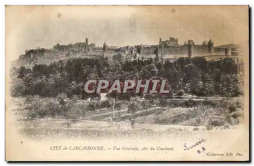 Cartes postales CArcassonne Vue generale cote du couchant