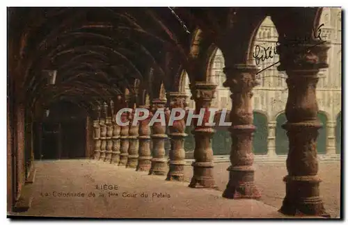 Cartes postales Liege La colonna de la 1ere cour du palais