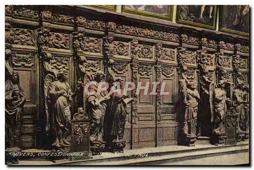 Cartes postales Anvers Confessionnaux