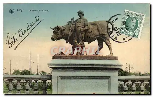 Cartes postales Liege Le boeuf au repos