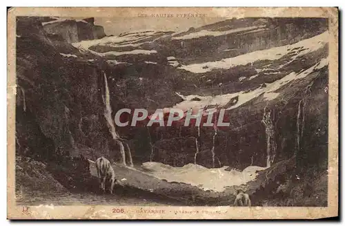 Cartes postales Gavarnie Interieur du cirque Vache