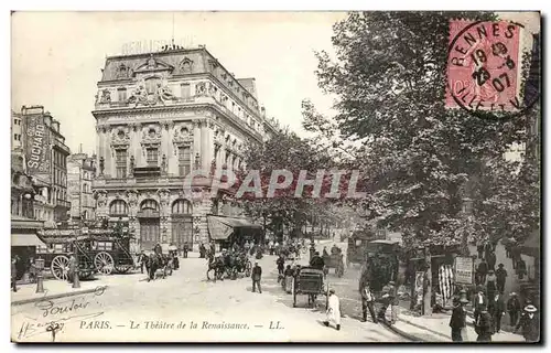 Paris Cartes postales Theatre de la Renaissance