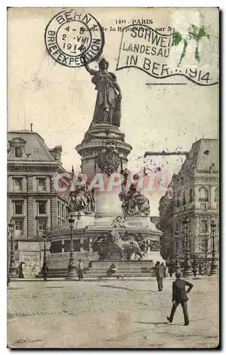 Paris Cartes postales Statue de la Republique