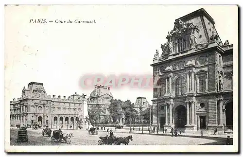 Paris Ansichtskarte AK Cour du Carrousel