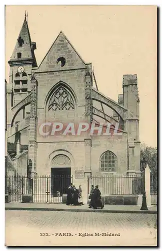 Paris Cartes postales Eglise St medard