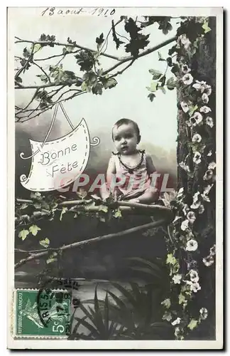 Cartes postales Fantaisie Enfant Bebe Bonne fete