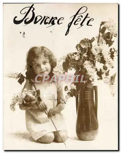 Ansichtskarte AK Fantaisie Enfant Bonne fete