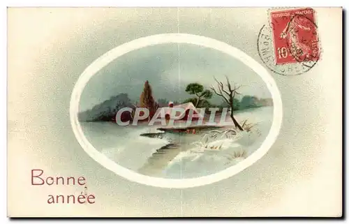 Cartes postales Fantaisie Paysage Bonne annee