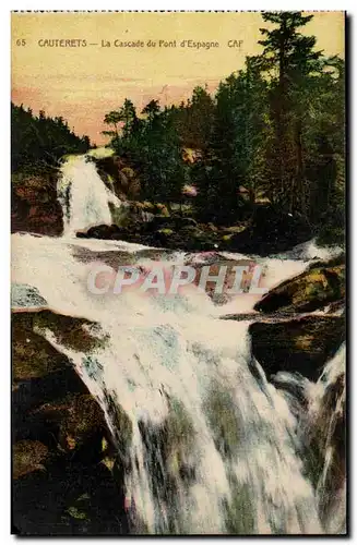 Cauterets Ansichtskarte AK La cascade du pont d&#39ESpagne