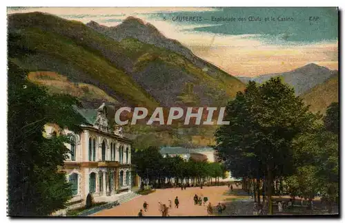 Cauterets Cartes postales Esplanade des ouefs et le casino