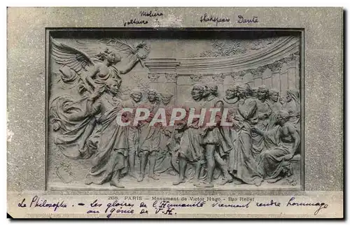 Paris Ansichtskarte AK Monument de Victor Hugo Bas relief