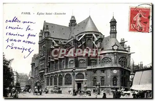 Paris Ansichtskarte AK Eglise Sainte Eustache