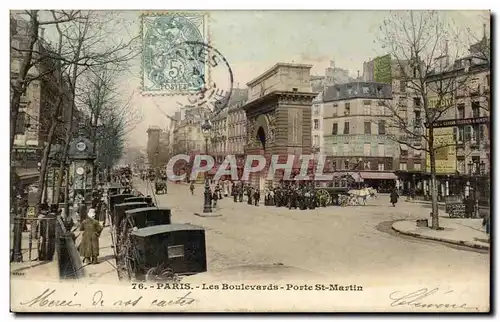 Paris Ansichtskarte AK Les boulevards St Martin