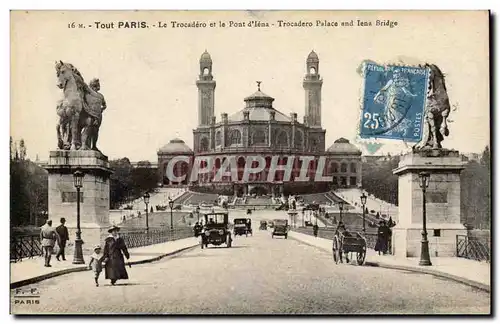 Paris Cartes postales Trocadero et le pont d&#39iena