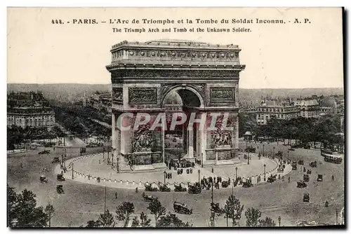 Paris Ansichtskarte AK Arc de triomphe et la tombe du soldat inconnu