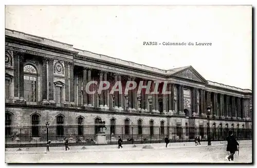 Paris Ansichtskarte AK Colonnade du Louvre