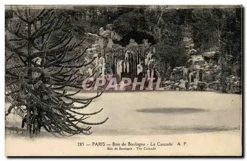 Paris Cartes postales Bois de Boulogne La cascade