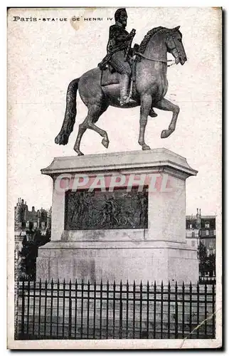 Paris Cartes postales Statue de Henri IV