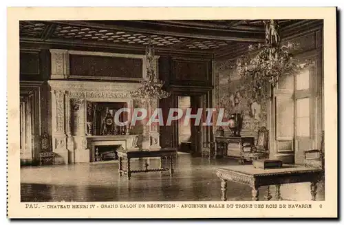 Pau - Chateau Henri IV - Grand Salon de Reception - Ansichtskarte AK