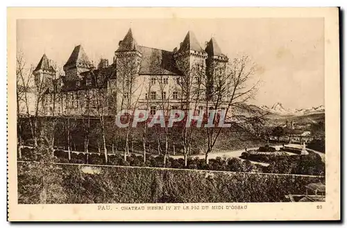 Pau - Chateau Henri IV - Pic du Midi - Ansichtskarte AK