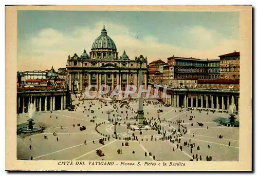 Italia - Italie - Roma - Rome - Piazza S Pietro - La Basilica et Il Vaticano - Cartes postales