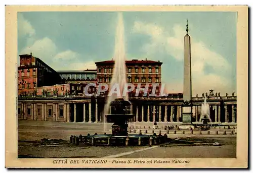 Italia - Italie - Roma - Rome - Piazza S Pietro - La Basilica et Il Vaticano - Ansichtskarte AK