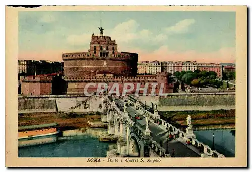 Italia - Italie - Roma - Rome - Ponte E Castel Sant&#39Angelo - Ansichtskarte AK